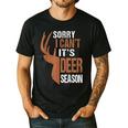 Hunting Sorry Deer Season Hunter Dad Father Day Men's Casual T-Shirt Black