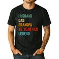 Husband Dad Grandpa 75 Year Old Legend 75th Birthday Men's Casual T-Shirt Black