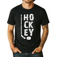 Ice Hockey Player Hockey Son Hockey Dad Men's Casual T-Shirt Black