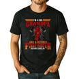 I'm Dad Grandpa Retired Firefighter Nothing Scares Me Men's Casual T-Shirt Black