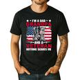 I'm A Dad Grandpa And Veteran Papa Grandpa Fathers Day Men Men's Casual T-Shirt Black