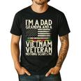 I'm A Dad Grandpa And A Vietnam Veteran Nothing Scares Me Men's Casual T-Shirt Black I'm A Dad Grandpa And A Vietnam Veteran Nothing Scares Me Men's Casual T-Shirt Black
