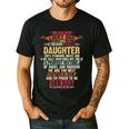 I'm A Lucky Dad I Have A Awesome Daughter She's Stubborn Men's Casual T-Shirt Black