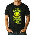 I'm Not Yelling This Is Just My Softball Dad Voice Men's Casual T-Shirt Black