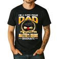 I'm A Super Proud Dad Of A 2025 Master's Degree Graduate Men's Casual T-Shirt Black