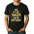 It's My Dad's 60th Birthday 60 Years Old Men's Casual T-Shirt Black