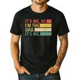 It's Me Hi I'm The Dad It's Me Dad Father's Day Retro Men's Casual T-Shirt Black