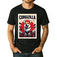 Japanese Art Corgi Dog Mom Dad Men's Casual T-Shirt Black