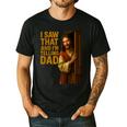 Jesus I Saw That I'm Telling Dad Religious Men's Casual T-Shirt Black