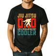 Jiu Jitsu Dad Like A Regular Dad But Cooler Dad Father Men's Casual T-Shirt Black