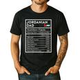 Jordanian Dad Nutrition Facts National Pride For Dad Men's Casual T-Shirt Black