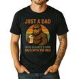 Just A Dad Who Always Came Back With The Milk Bigfoot Men's Casual T-Shirt Black