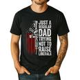 Just A Regular Dad Trying Not To Raise Liberals Father's Day Men's Casual T-Shirt Black