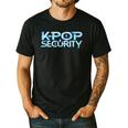 K-Pop Security Mom Dad Kids Birthday Concert Staff Men's Casual T-Shirt Black