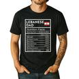 Lebanese Dad Nutrition Facts National Pride For Dad Men's Casual T-Shirt Black Lebanese Dad Nutrition Facts National Pride For Dad Men's Casual T-Shirt Black