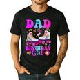 Let's Roll Dad Of The Birthday Girl Roller Skate Birthday Men's Casual T-Shirt Black