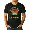 Lineman Dad Like A Regular Dad But Cooler Lineman Men's Casual T-Shirt Black Lineman Dad Like A Regular Dad But Cooler Lineman Men's Casual T-Shirt Black