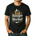 Magical Dad Manager Of Mischief Birthday Boys Girls Men's Casual T-Shirt Black