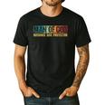 Man Of God Husband Dad Protector Christian Faith Fathers Day Men's Casual T-Shirt Black
