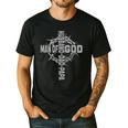 Man Of God Religious Christian Cross Husband Dad Fathers Day Men's Casual T-Shirt Black