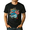 Marvel Captain America Legendary Dad Father's Day Men's Casual T-Shirt Black