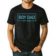 Men Boy Dad Est 2026 Newborn Daddy Father Baby Boy Son Men's Casual T-Shirt Black