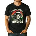Men I Don't Snore I Dream I'm Tractor Farmer Dad Men's Casual T-Shirt Black