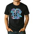 In My Mermaid Dad Era Family Matching Birthday Party Daddy Men's Casual T-Shirt Black