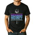 Mermaid Security Merman Merdad Mermaid Squad Fathers Day Dad Men's Casual T-Shirt Black
