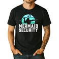 Mermaid Security Shirt Boys Swimmer Dad Merdad Trident Men's Casual T-Shirt Black Mermaid Security Shirt Boys Swimmer Dad Merdad Trident Men's Casual T-Shirt Black