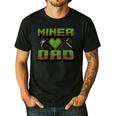 Miner Dad Birthday Boy Party Video Gamer Pixel Men's Casual T-Shirt Black