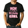 Mom And Dad Of The Birthday Girl Coquette Family Matching Men's Casual T-Shirt Black
