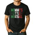 Mommy's Little Meatball Italian Quote Family Dad Mom Kids Men's Casual T-Shirt Black