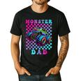 Monster Truck Dad Family Matching Shirt Truck Lovers Men's Casual T-Shirt Black