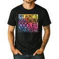 Nephew Niece My Aunt Is Cooler Than My Dad Men's Casual T-Shirt Black