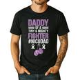 NICU Dad Micro Preemie Baby Dad Of NICU Warrior Appreciation Men's Casual T-Shirt Black