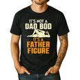 Not Dad BOD Its A Father Figure Fathers Day Daddy Papa Men's Casual T-Shirt Black