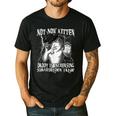 Not Now Kitten Daddy Increasing Shareholder Value Alpha Wolf Men's Casual T-Shirt Black