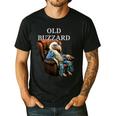 Old Buzzard Bird Old Man Grandpa Recliner Dads Joke Men's Casual T-Shirt Black