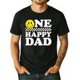 One Happy Dude Dad 1st Birthday Family Matching Men's Casual T-Shirt Black