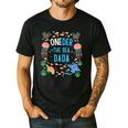OneDer The Sea Dada 1st Birthday Dad Matching Men's Casual T-Shirt Black