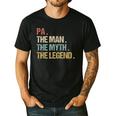 Pa The Man Myth Legend Shirt Father Dad Men's Casual T-Shirt Black