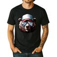 Papa Bear Face Cool Dad Style Retro Fathers Day Daddy Bear Men's Casual T-Shirt Black