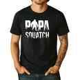 Papa Squatch For Dad Sasquatch Fathers Day Men's Casual T-Shirt Black