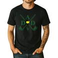 Par Dad Golf Matching Golfing Quote Party Pocket Men's Casual T-Shirt Black