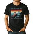 Got Passed By My Daughter Skiing Dad Men's Casual T-Shirt Black