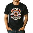 I Pee When I Laugh Adult Humor Women Men Dad Jokes Men's Casual T-Shirt Black