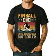 Pinball Dad Like Regular Dad But Cooler Father's Day Men's Casual T-Shirt Black