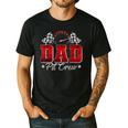 Pit Crew Race Car Racing Dad Family Birthday Party Men's Casual T-Shirt Black