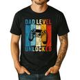 Pregnancy Announcement Dad Level Unlocked New Daddy Father Men's Casual T-Shirt Black
